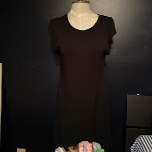 Express high low black dress size large